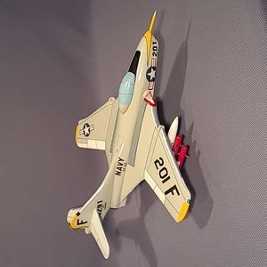 Mahogany Wood Grumman F9F Navy Jet Fighter Bomber